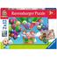 Ravensburger - Puzzle infantil 2 em 1, aprende e joga, coleção 2x12 peças ㅤ