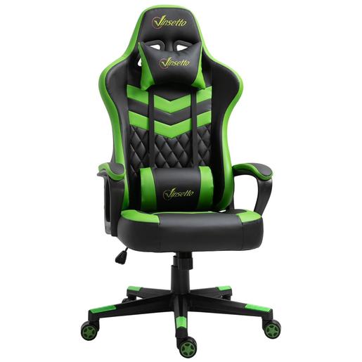 Vinsetto - Cadeira Gaming verde-preto
