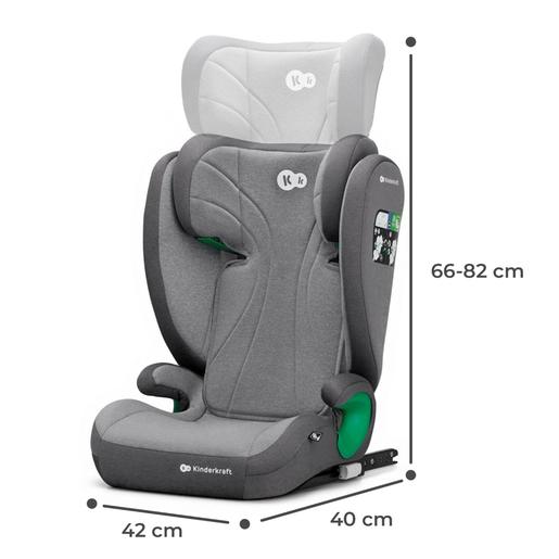 Kinderkraft - Cadeira de auto Junior Fix 2 i-Size (100-150 cm) Cinzento