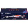Bburago - Miniatura do carro Red Bull Honda Racing RB16B com capacete, reprodução em escala ㅤ
