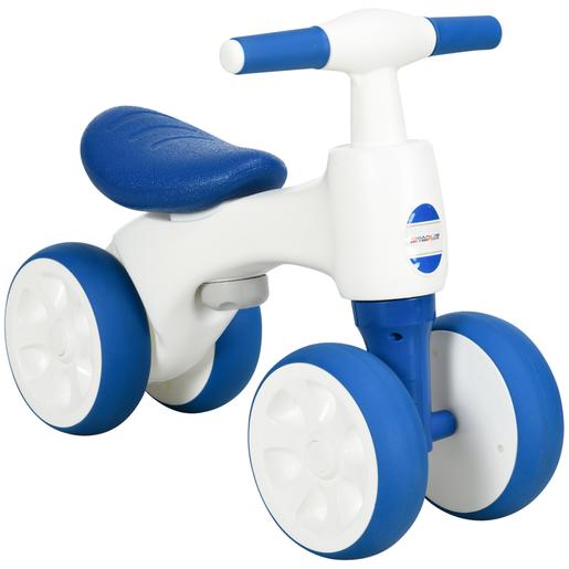 Homcom - Bicicleta de equilíbrio branco-azul
