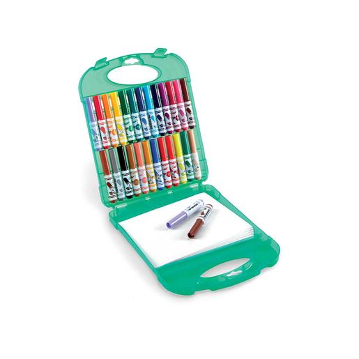 Crayola - Maleta 25 marcadores laváveis