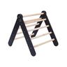 MeowBaby - Escada de madeira Montessori preta para escalada infantil