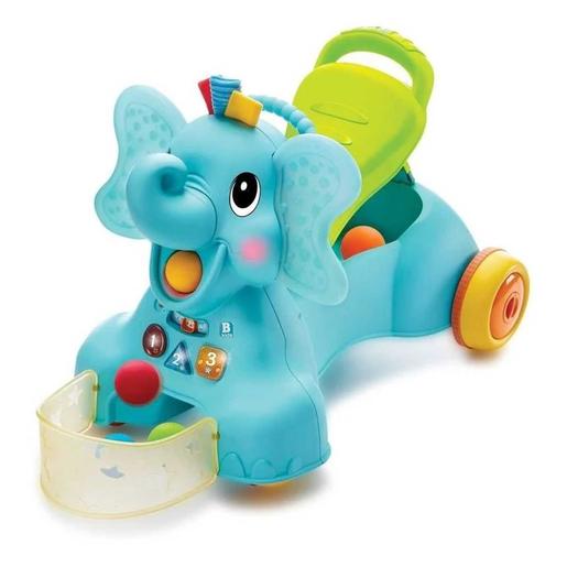Andador elefante multicolor 3 em 1, Infantino ㅤ