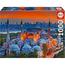Dragon Ball - Puzzle 1000 peças Mesquita Azul Istambul com Cola Fix ㅤ