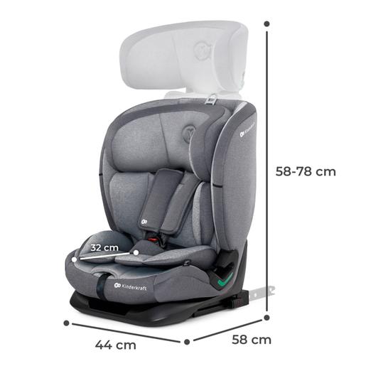 Kinderkraft - Cadeira de auto Oneto 3 i-Size (76-150 cm) Cinzento