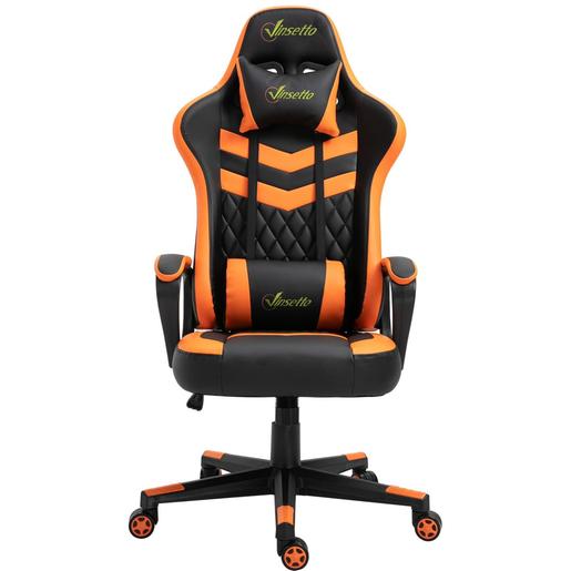 Vinsetto - Cadeira Gaming laranja-preto