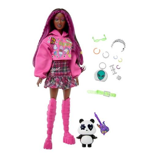 Barbie - Boneca Extra - Madeixas rosa