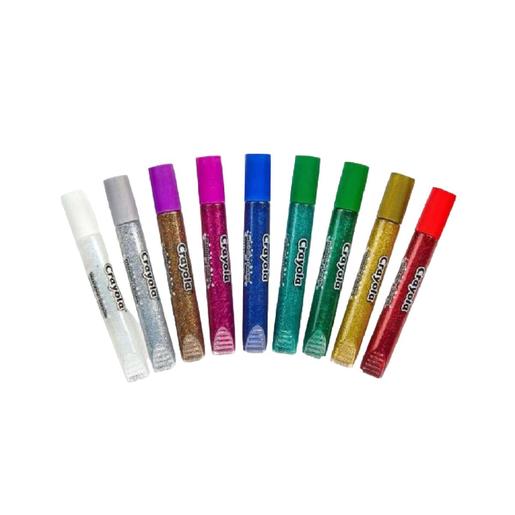 Crayola - 9 Colas laváveis com glitter