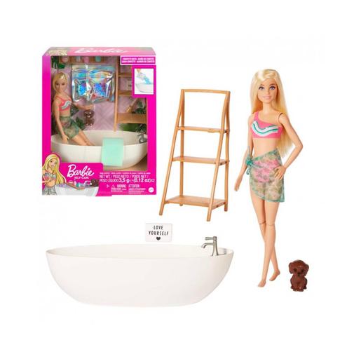 Barbie - Conjunto de boneca e casa de banho