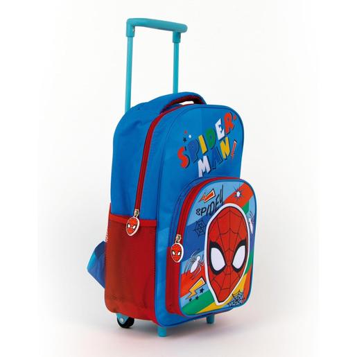 Carrinho Trolley escolar Spiderman 24X36X12Cm