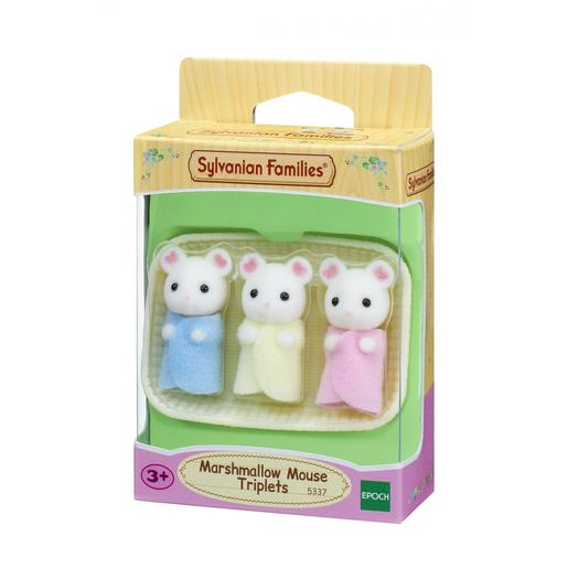 Sylvanian Families - Trigêmeos Rato Marshmallow brinquedo para imaginar
 ㅤ
