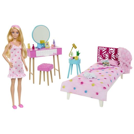 Barbie - Muñeca con dormitorio y accesorios incluidos ㅤ