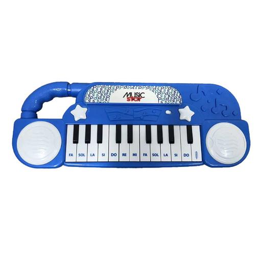 Music Star - Teclado eletrónico azul