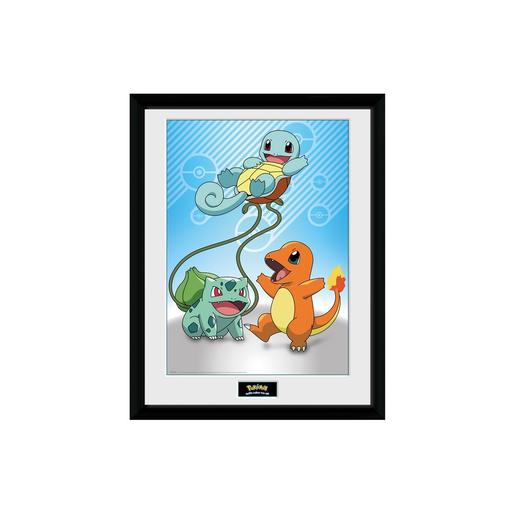 Pokémon - Poster Charmander, Squirtle e Bulbasur 30x40 cm
