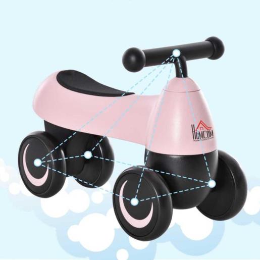 Homcom - Andador para bebés rosa