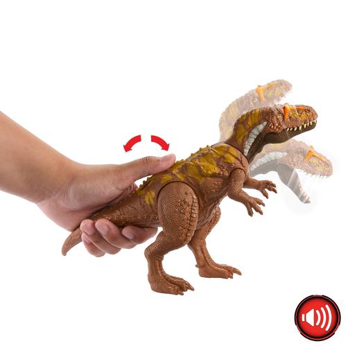 Mattel - Jurassic World - Mundo Jurássico Megalossauro Rugido Selvagem ㅤ