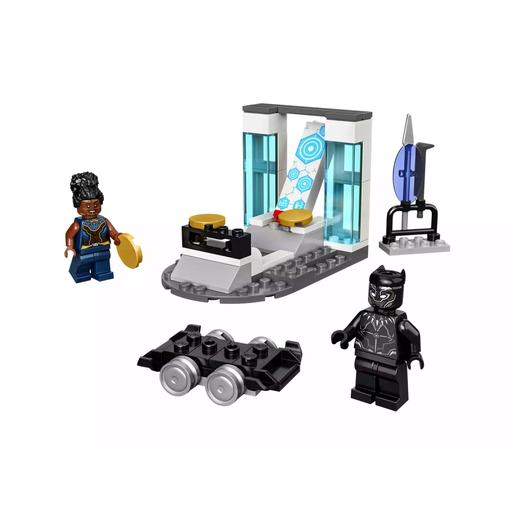 LEGO - Black Panther - Laboratório de Shuri, Wakanda Forever, brinquedo de construção com mini figuras super-heróis Marvel 76212