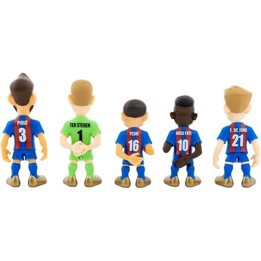 Bandai - Pack de 5 bonecos do Futbol Club Barcelona de 7 cm