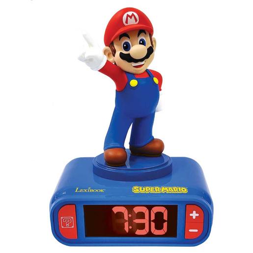 Super Mario - Relógio despertador e luz de noite