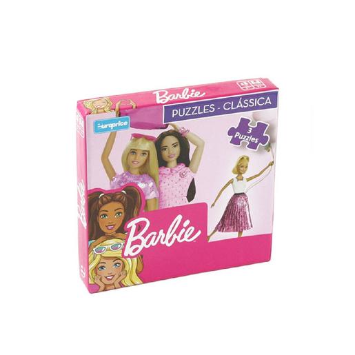 Barbie - Puzzles 3 em 1 (vários modelos)