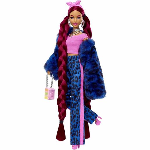 Barbie - Boneca Extra - Conjunto leopardo azul