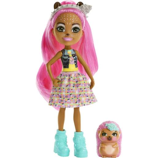 Mattel - Enchantimals - Enchantimals City Tails: boneca com mascote ouriço ㅤ