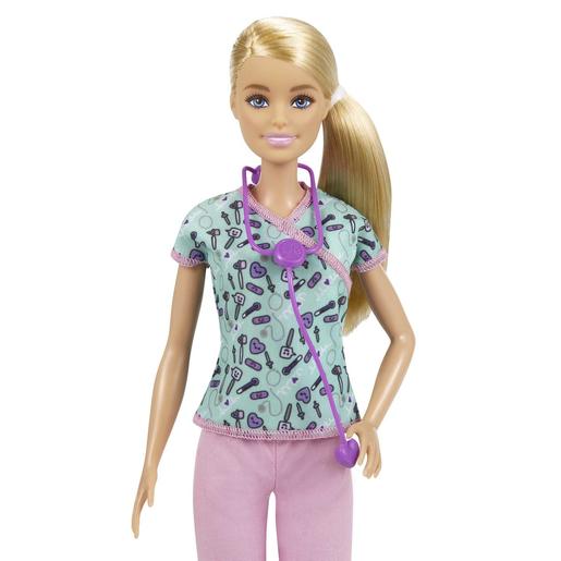 Barbie - Muñeca Barbie enfermera con accesorios ㅤ