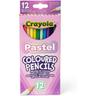 Crayola - Lápices de colores pastel de dibujo, caja de 12 colores ㅤ