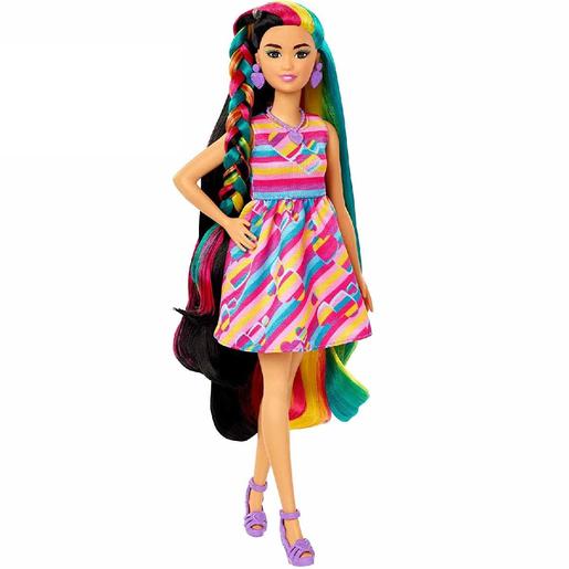 Barbie - Boneca Totally Hair - Vestido e acessórios corações