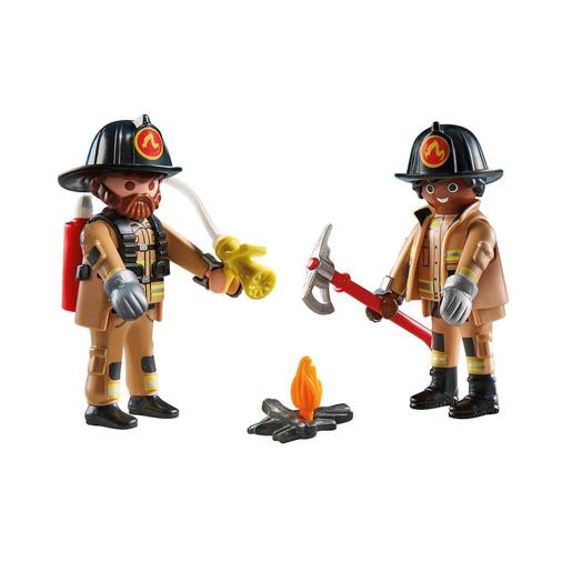 Playmobil - Pack duo Playmobil bombeiros (71207)