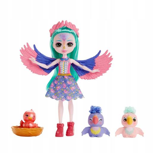 Mattel - Enchantimals - Enchantimals família de papagaios bonecas com animais de estimação e acessórios (Vários modelos) ㅤ