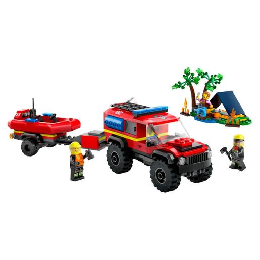 LEGO City - Camião de bombeiros 4x4 com barco de resgate - 60412