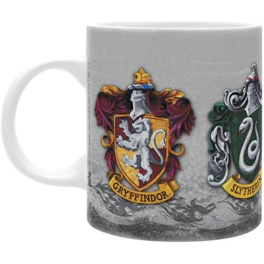 Harry Potter - Taza de 320 ml con diseño de las 4 casas de Harry Potter ㅤ