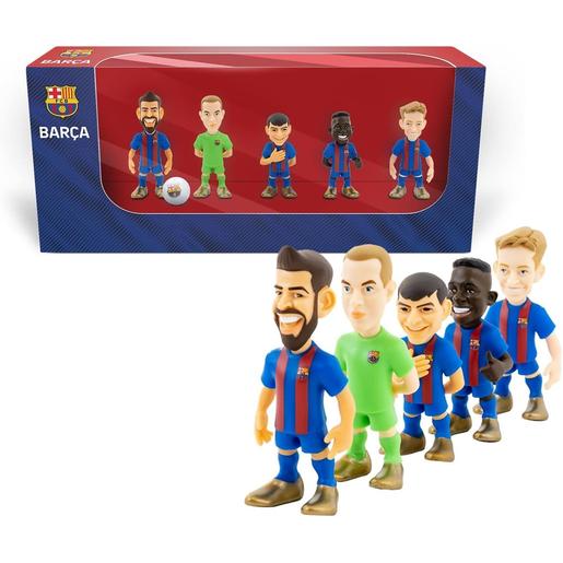 Bandai - Pack de 5 bonecos do Futbol Club Barcelona de 7 cm