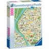 Ravensburger - Puzzle Mapa Sevilla, 1000 Peças ㅤ