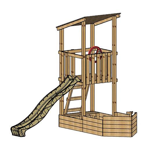 Parque jogos infantil de madeira Nautilus L