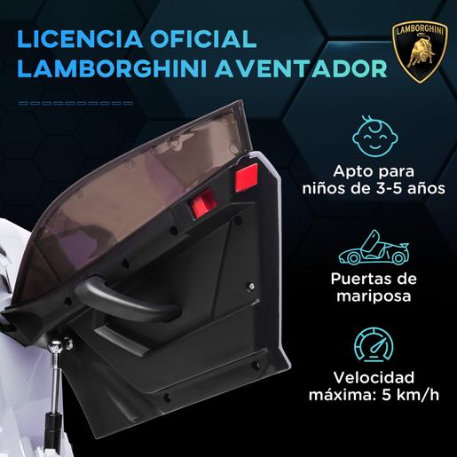 Homcom - Carro elétrico Lamborghini Aventador Branco 12 V