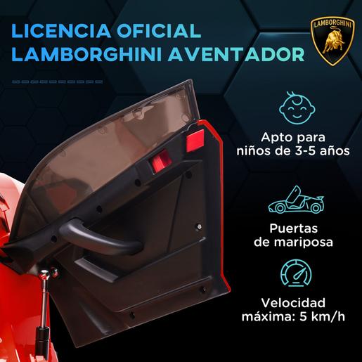 Homcom - Carro elétrico Lamborghini Aventador Vermelho 12 V