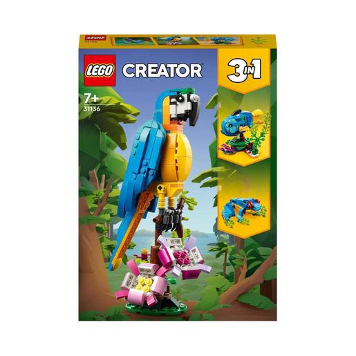 LEGO - Papagaio exótico, peixe e rã: construção e jogo criativo 3 em 1  31136