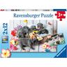 Ravensburger - Puzzle de colección 2x12 piezas - Pequeñas bolas de pelo ㅤ