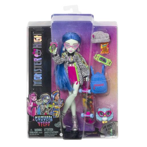 Mattel - Monster High - Boneca Ghoulia com mascote e acessórios ㅤ