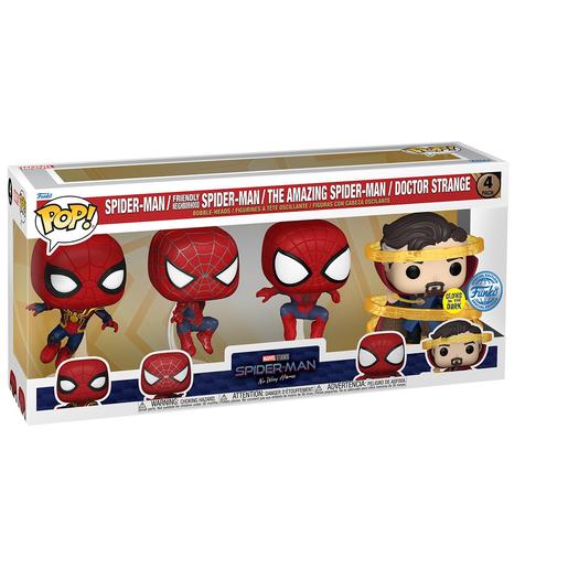 Marvel - Pack com 4 Figuras Spiderman Dr Strange - Figura Funko Pop