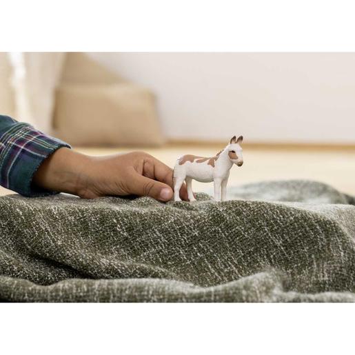 Schleich - Figura de brinquedo de burro malhado americano ㅤ