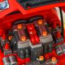 Homcom - Set de mecânico com Motor de camião e ferramentas, Vermelho