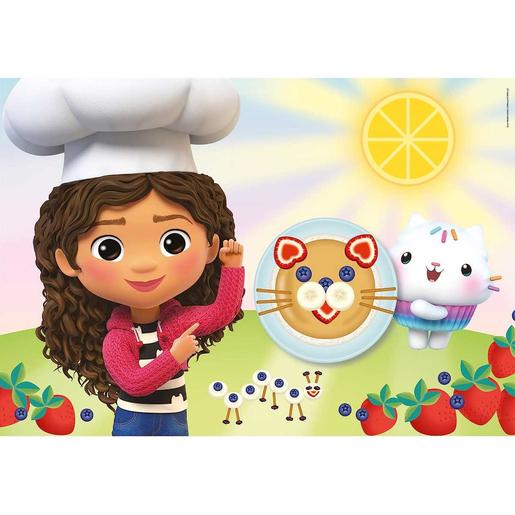 Clementoni - Quebra-cabeça Infantil 2x20 Peças A Casa de Bonecas da Gabby ㅤ, PUZZLE até 49 pçs