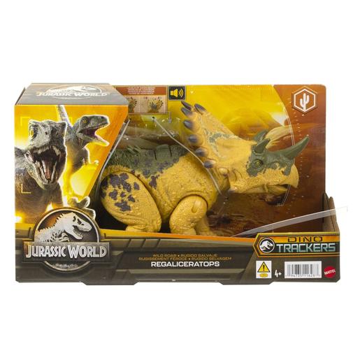 Mattel - Jurassic World - Figura articulada Regaliceratops Rugido Selvagem ㅤ