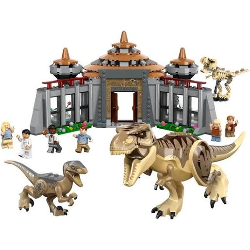 LEGO - Centro de visitantes: ataque de dinossauros T. Rex e Raptor 76961
