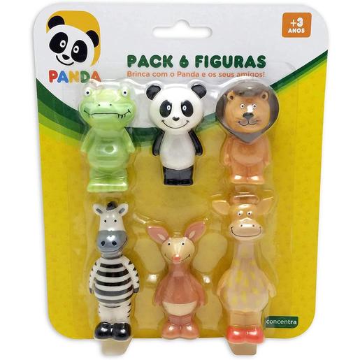 Concentra - Panda - Pack de 6 figuras brinquedo Panda