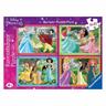 Ravensburger - Princesas Disney - Pack 4 puzzles 42 piezas